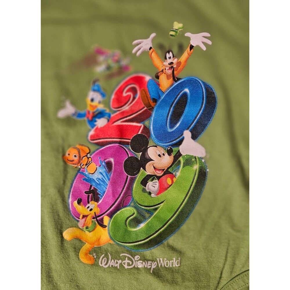 Walt Disney World 2009 Baby Onesie Lime Green 18mo